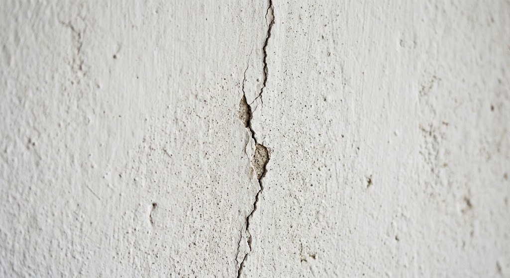 Painted plaster wall, original photo